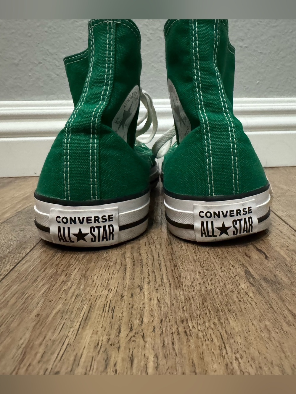 Converse Chuck Taylor Green High-Top Canvas Sneakers W Size 9 Men Size 7 - Picture 5 of 8
